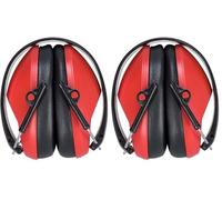 Portwest Protector Auditivo Slim, Color: Rojo, PS48RER (Paquete de 2)