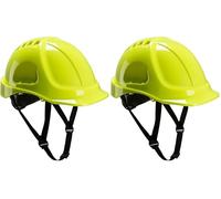 Portwest PS54 Casco de Seguridad Ligero para Construcción Endurance Amarillo (Paquete de 2)