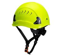 Portwest PS81 Height Endurance Pro C - Casco de Seguridad Tipo II para Escalada con Carcasa de ABS ventilada y protección de Espuma EPS, Amarillo, Talla única