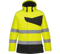 Portwest PW2 Chaqueta Invierno Hi-Vis Impermeable Acolchada Con Capucha PW261