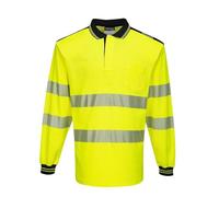 Portwest PW3 Polo Manica Lunga Hi-Vis