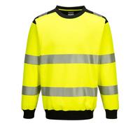 Portwest PW3 Sudadera Hi-Vis Reflectante PW379, Naranja/Negro, Malla Tejida
