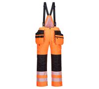 Portwest PW351 Pantalones Invierno Hi Vis Impermeables Acolchados Tipo Buzo