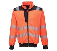 Portwest PW370 Sudadera de Alta Visibilidad Pw3 Cuello y Puños Ribeteados