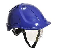 Portwest PW54 Endurance Plus Casco de Seguridad con Visera Azul Real