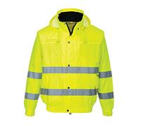 Portwest Cazadora Alta-Visibilidad Lite Bomber, Tamaño: M, Color: Amarillo, S161YERM