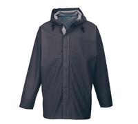 Portwest S250 Chaqueta Sealtex Ocean Corte Estándar Uso Intensivo Poliéster | Azul marino, 2XL, EN 343 Clase 4:1, Cuello Mao, Manga Larga, Impermeable con Costuras Soldadas, Cremallera de Doble Carro