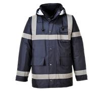 Portwest S433 Iona Lite Chaqueta Impermeable Acolchada Con Capucha Hi Vis