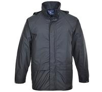 Portwest S450 Chubasquero Sealtex Doble Tapeta Antiaguaceros Duradero | Azul marino, L, EN 343 Clase 4:1, UPF 50+, 2 Bolsillos Seguros, Corte Estándar, Manga Larga, Unisex, Capucha Desmontable