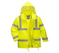 Portwest S468 Parka 4 en 1 Bolsillo Interno en el Pecho Chaqueta Multi-Uso | Amarillo, XS, EN ISO 20471 Clase 3, Manga Larga, Tejido Oxford 300D, Cremallera de Doble Carro, Poliéster, Impermeable