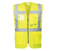 Portwest S476 Chaleco Hi Vis Ejecutivo Naranja Amarillo Rojo Cinta ID