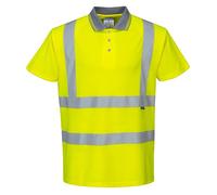 Portwest Polo de manga corta S477YER Alta visibilidad Amarillo Talla 7XL