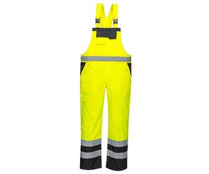 Portwest S488 Peto Bicolor Paneles en Contraste Abertura Lateral Ajustable | Amarillo/Negro, 4XL, EN ISO 20471 Clase 2, Hebilla de Zafado Rápido Ergonómica, 100% Poliéster, Bolsillo Doble, Impermeable