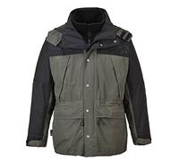 Portwest Chaqueta 3 En 1 Transpirable Orkney, Tamaño: L, Color: Gris, S532GRRL