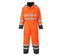 Portwest s775onrxxxl Bizflame Rain Hi-Vis Multi Overall, 3 X Große, naranja/azul marino