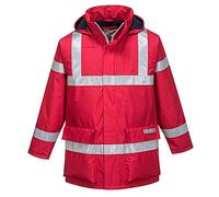 Portwest S785 Chaqueta Antiestática Ignífuga Bizflame Rain Capucha Plegable