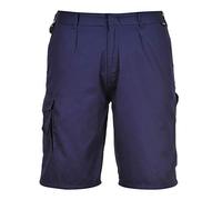 Portwest S790 Pantalones Cortos de Trabajo de Rendimiento y Comodidad para Hombre Azul Marino, XXL