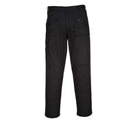 Portwest S887 Pantalón Cómodo Reforzado en Rodilla Negro
