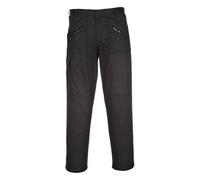 Portwest S887 Pantalón Cómodo Reforzado en Rodilla Negro