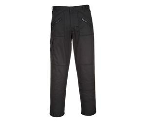 Portwest S887 Pantalón Cómodo Reforzado en Rodilla Negro
