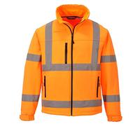 Portwest Softshell De Alta Visibilidad Classic (3 Capas), Tamaño: L, Color: Naranja, S424ORRL