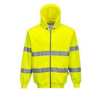 Portwest Sudadera de Alta Visibilidad con Capucha y Cremallera Frontal - B305