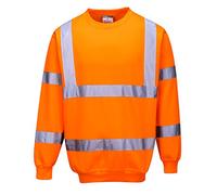Portwest Sudadera De Alta Visibilidad, Tamaño: L, Color: Naranja, B303ORRL