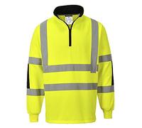 Portwest Sudadera De Alta Visibilidad Xenon Rugby, Tamaño: 4XL, Color: Amarillo, B308YER4XL