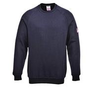 Portwest Sudadera Ignífuga Y Antiestática, Tamaño: 4XL, Color: Marino, FR12NAR4XL