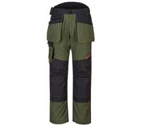 Portwest T702 Pantalones de Trabajo Cargo Canvas Con Rodilleras Triple Costura