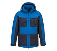 Portwest T740 Chaqueta Wx3 Cintura Ajustable con Cordón Adorno Reflectante | Persian Blue, M, EN 343 Clase 3:1, Manga Larga, 100% Nylon Taslan TPU, Costuras Selladas, Con Cremallera, Bolsillos Internos