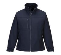 Portwest TK41 Charlotte Chaqueta Cremalleras Resistentes Al Agua Duradero | Azul marino, M, Cuello con Forro de Polar, Seis Bolsillos, Manga Larga, 94% Poliéster, Cortavientos, Tejido Exterior