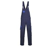 Portwest Mono de trabajo TX12 con peto y tirantes Texo Contraste Azul Marino Hombre XXXL