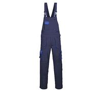 Portwest TX12 Mono de Trabajo con Peto y Tirantes Hombre Texo Contraste Azul Marino, 4XL