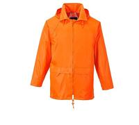 Portwest Chaqueta impermeable S440 para hombre clásica y ligera Naranja XXXL