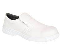 Portwest Zapato De Trabajo Slip On O2, Tamaño: 37, Color: Blanco, FW58WHR37