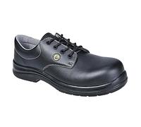 Portwest Zapato Portwest Compositelite Esd Laced S2, Tamaño: 43, Color: Negro, FC01BKR43