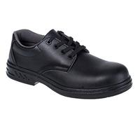 Portwest Zapato Steelite Laced S2, Tamaño: 42, Color: Negro, FW80BKR42