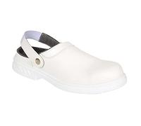 Portwest Zueco De Seguridad Steelite Sb Ae Wru, Tamaño: 42, Color: Blanco, FW82WHR42