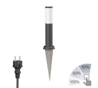 PORU bolardo luminoso con pica de suelo y cable de 2m para exterior IP44 39cm [EEK: D]