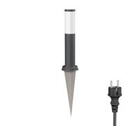 PORU bolardo luminoso con pica de suelo y cable de 2m para exterior IP44 39cm [EEK: E]
