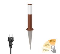 PORU luz de bolardo con pica de tierra y cable de 2m para exterior IP44 39cm [EEK: D]