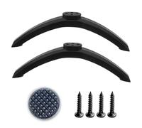 PORUPAEL Patas universales para TV - Patas de repuesto para televisores de 24 a 55 pulgadas, base de plástico antideslizante con tornillos, soporte negro resistente para Samsung LG Sony TCL TV de