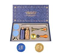 PORXFLY 2 Piezas Letra J Sello de Cera Set, Alfabeto Inicial Sello de Cera Kit Vintage Caja de Regalo, A a Z Letra Serie Sello para Invitaciones de Boda, Sobres, Envoltura de Regalos (J)