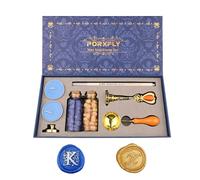 PORXFLY 2 Piezas Letra K Sello de Cera Set, Alfabeto Inicial Sello de Cera Kit Vintage Caja de Regalo, A a Z Letra Serie Sello para Invitaciones de Boda, Sobres, Envoltura de Regalos (K)