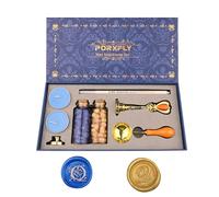 PORXFLY 2 Piezas Letra Q Sello de Cera Set, Alfabeto Inicial Sello de Cera Kit Vintage Caja de Regalo, A a Z Letra Serie Sello para Invitaciones de Boda, Sobres, Envoltura de Regalos (Q)