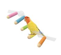 Posadero para Aves,Rampa Escalable para Periquitos - Percha con Ventosa para Jaulas de Pájaros Ahorro de Espacio para Loros, Periquitos, Cacatúas, Conures en Ventana y Pared