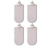 Posaderos Para Aves De Jaula - 4 Piezas Percha De Piedra Volcánica Escarchada Para Jaula - Juguetes De Palos Para Masticar Y Ejercicio Para Loros Cotorras Agapornis,Exterior para Cotorras Cacatúas Mas