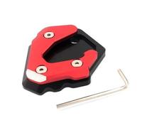 Posapies Anchos Soporte Almohadilla De Extensión para Caballete Lateral De Motocicleta para Benelli BJ250, BJ300, BJ302, BN250, BN300, BN302.(Rojo)