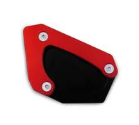 Posapies Anchos Soporte Almohadilla Extensión Caballete Lateral Motocicleta para Suzuki V-Strom 650/XT Vtrom 650 DL650 2012-2023. Soporte Placa Extensión(Rojo)